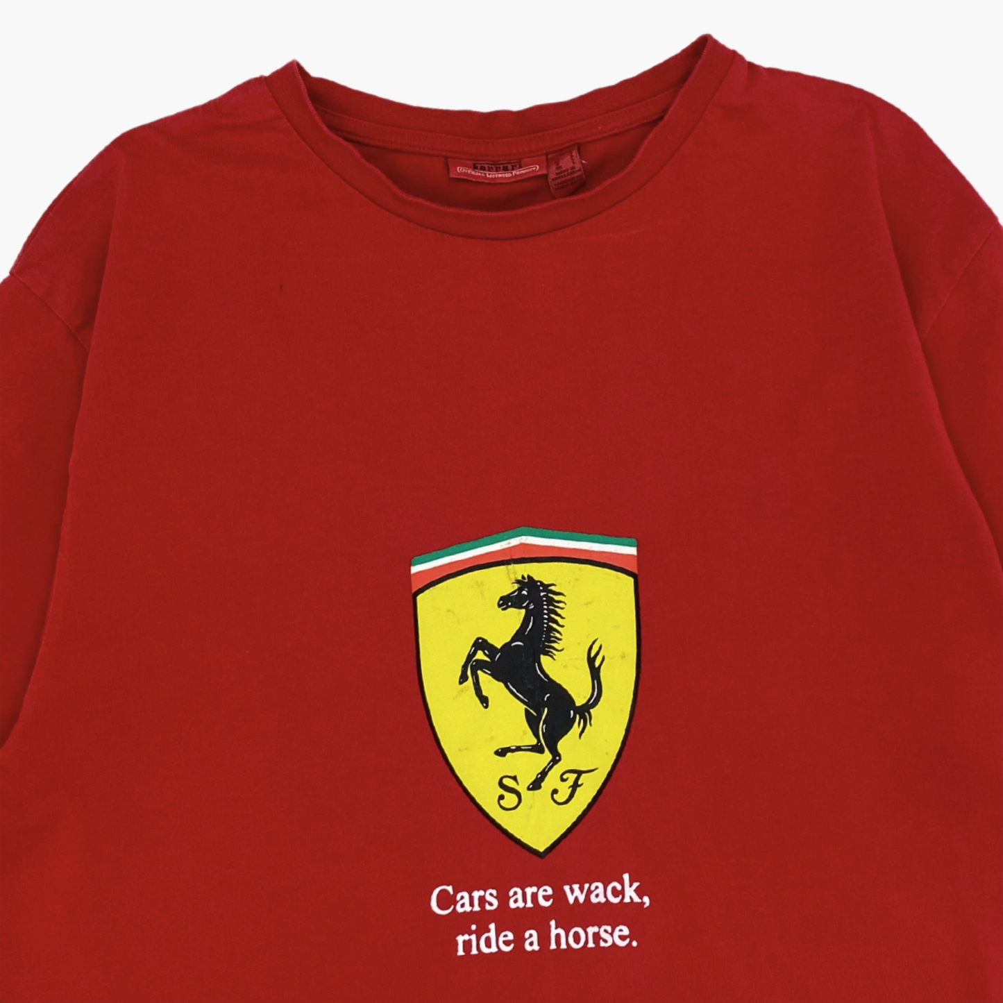BLUEBOY X KNEDLO ZELO WEAR "CARS ARE WACK, RIDE A HORSE"-SHIRT | L