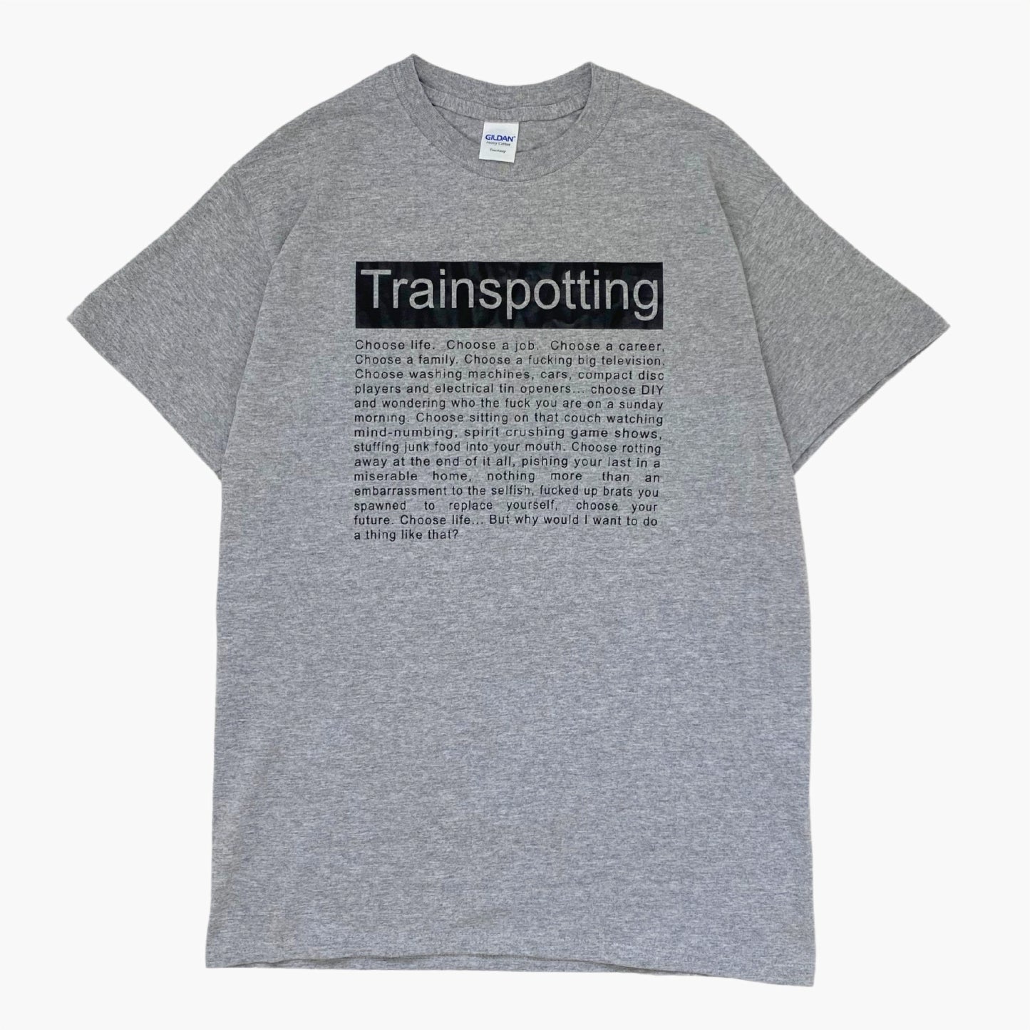 LATE 00S TRAINSPOTTING T-SHIRT | M