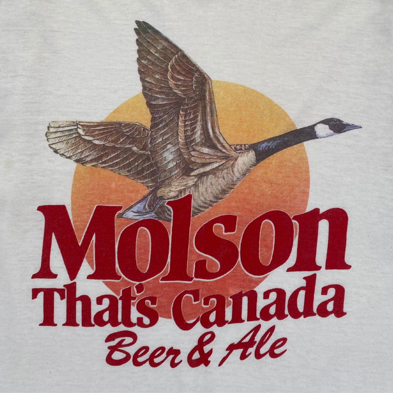80S 'MOLSON CANADA BEER & ALE' T-SHIRT | L