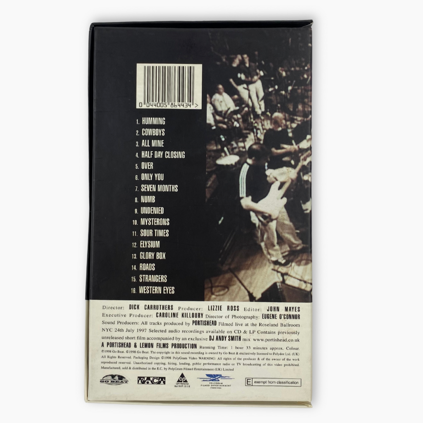 1998 PORTISHEAD 'ROSELAND NYC LIVE' VHS
