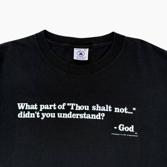 1999 'THOU SHALT NOT' T-SHIRT | XL