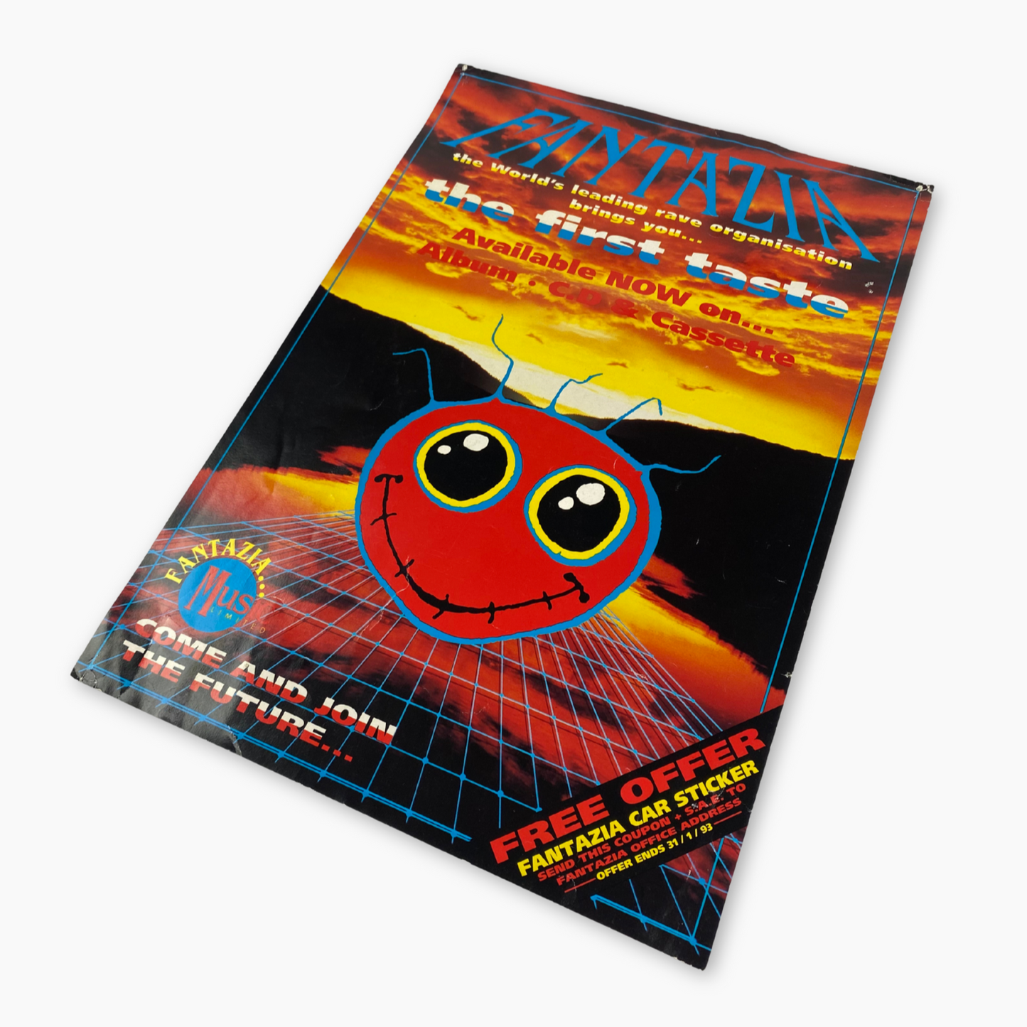 1992 FANTAZIA RAVE POSTER