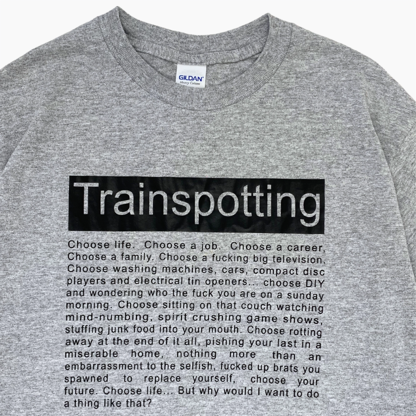 LATE 00S TRAINSPOTTING T-SHIRT | M