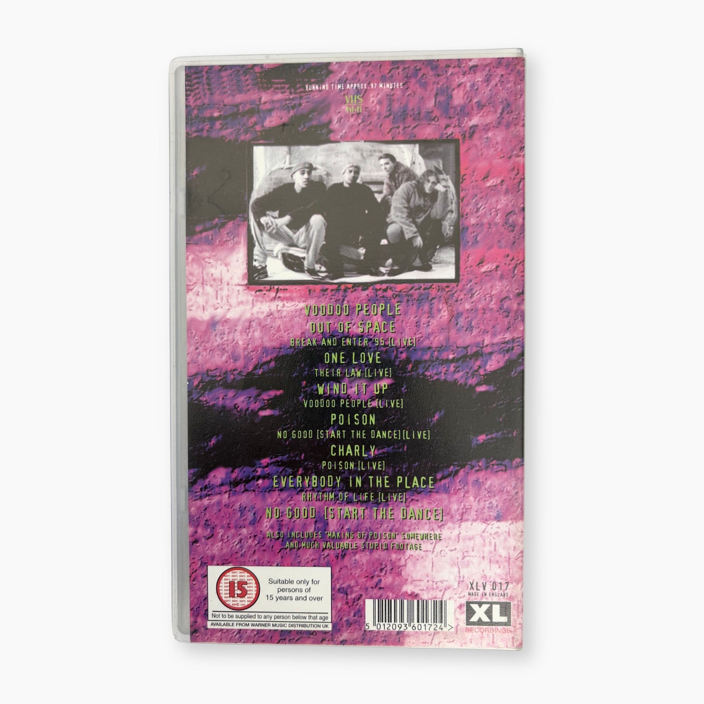 1995 THE PRODIGY 'ELECTRONIC PUNKS' VHS
