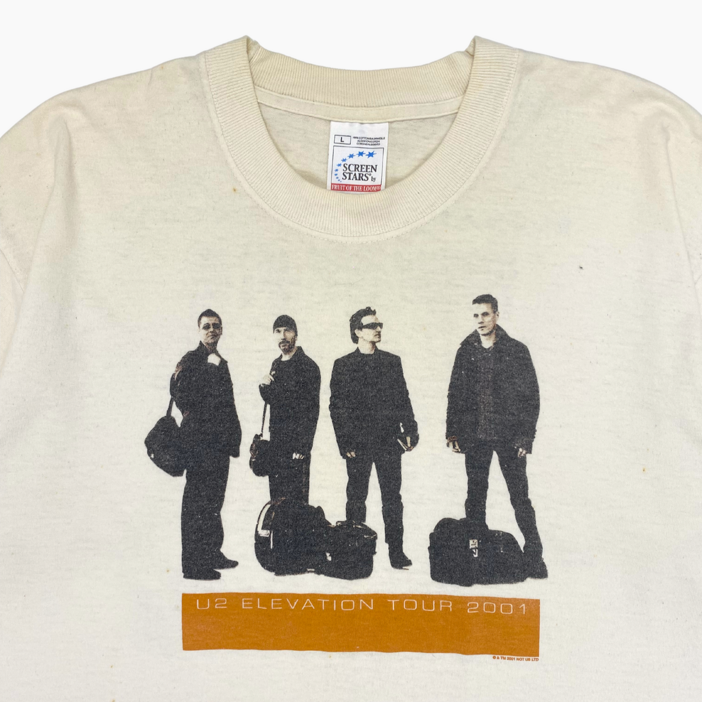 2001 U2 ELEVATION TOUR T-SHIRT | L