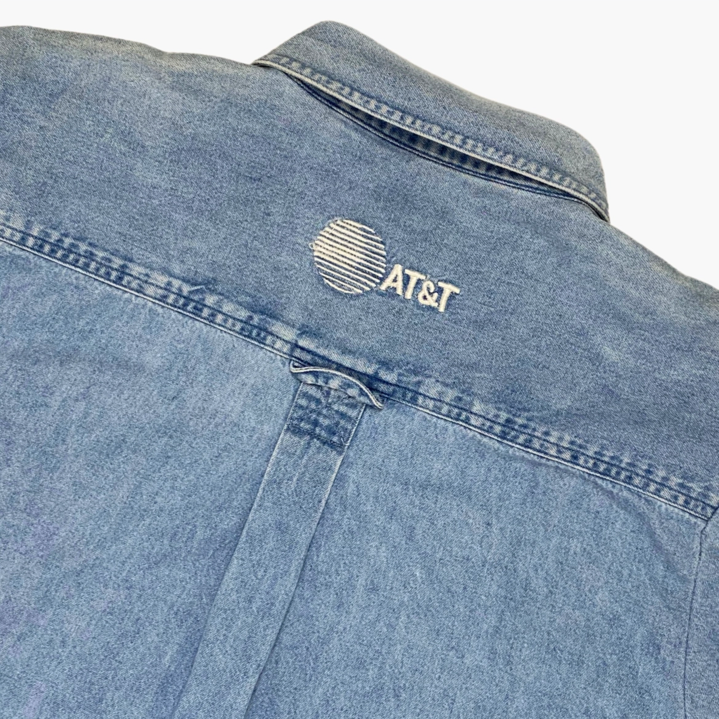 90S AT&T STAFF DENIM SHIRT | L/XL
