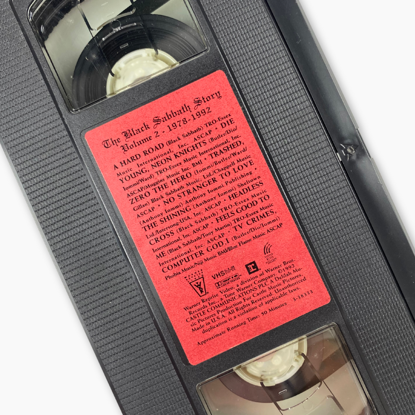 1992 BLACK SABBATH VHS