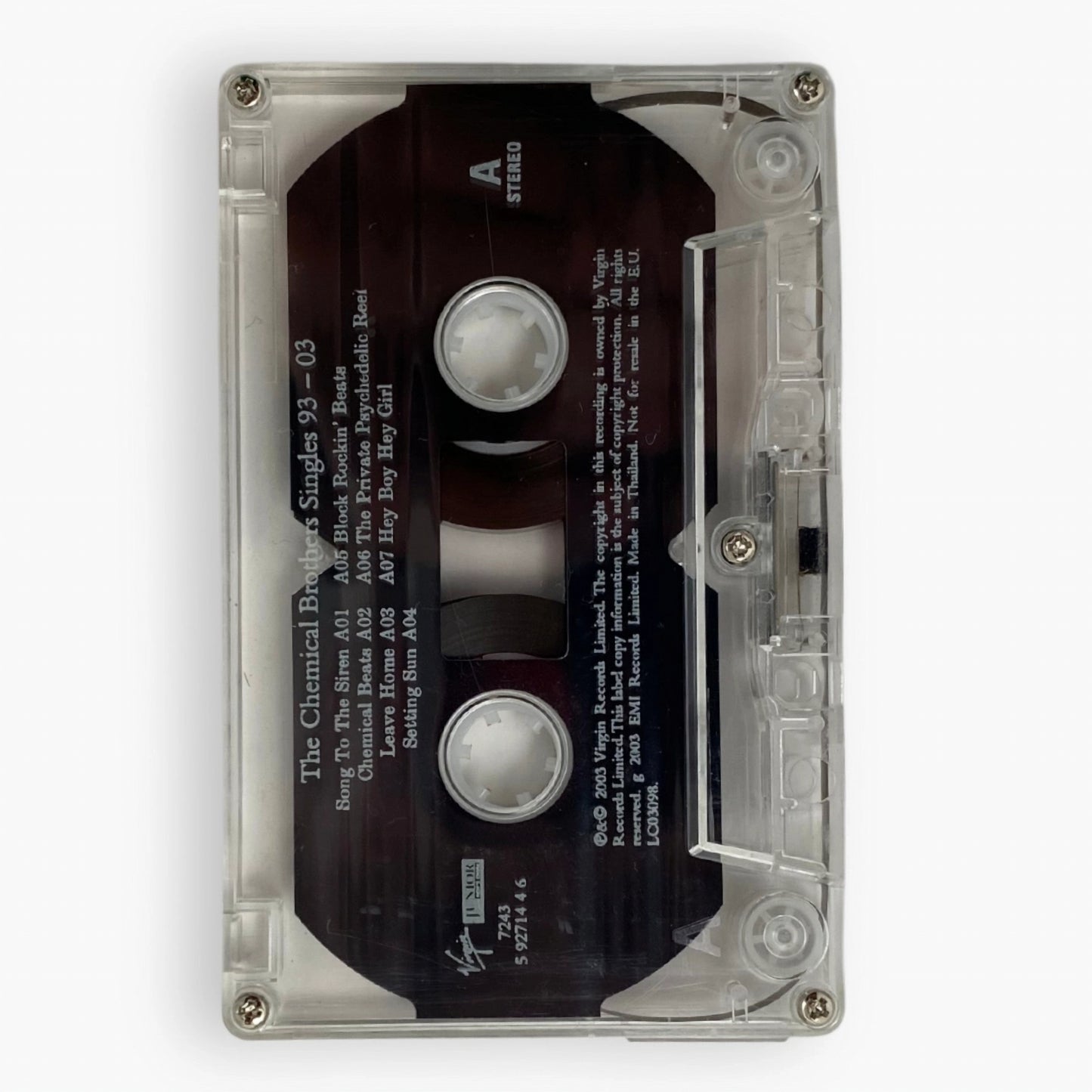 2003 CHEMICAL BROTHERS SINGLES 93-03 CASSETTE