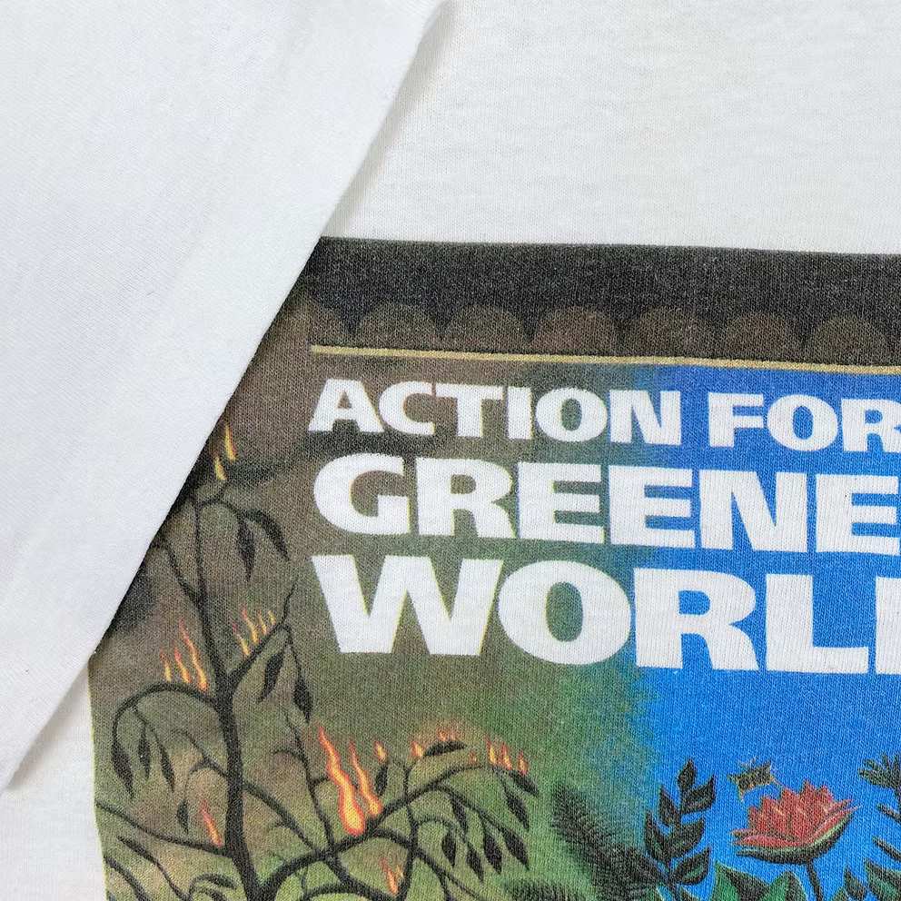 90S WWF "ACTION FOR A GREENER WORLD" T-SHIRT | L