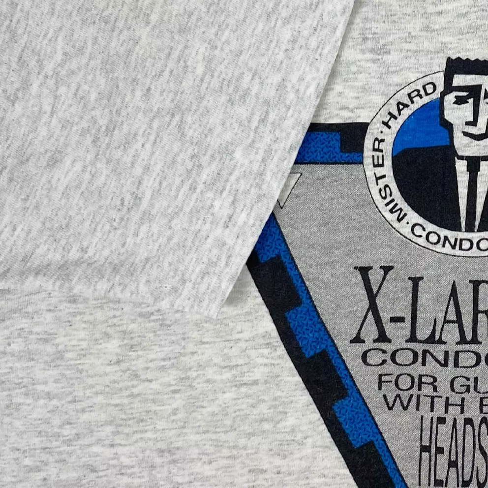 90S "CONDOM FOR GUYS WITH BIG HEADS" T-SHIRT