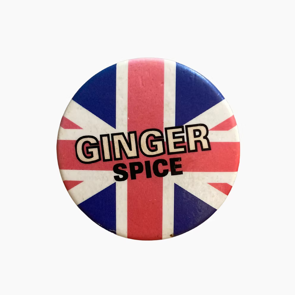 90S GINGER SPICE PIN BADGE