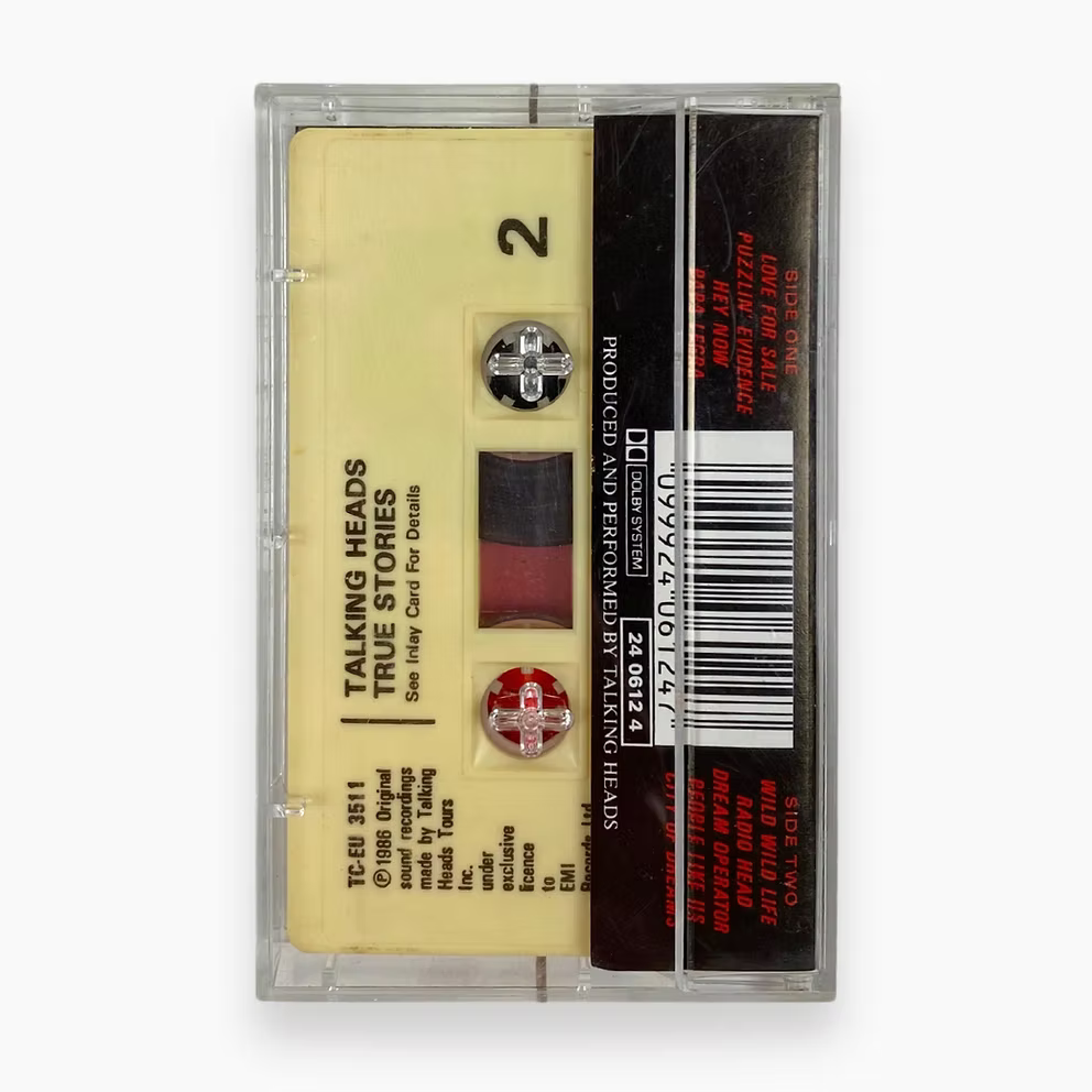 1986 TALKING HEADS "TRUE STORIES" CASSETTE | OS