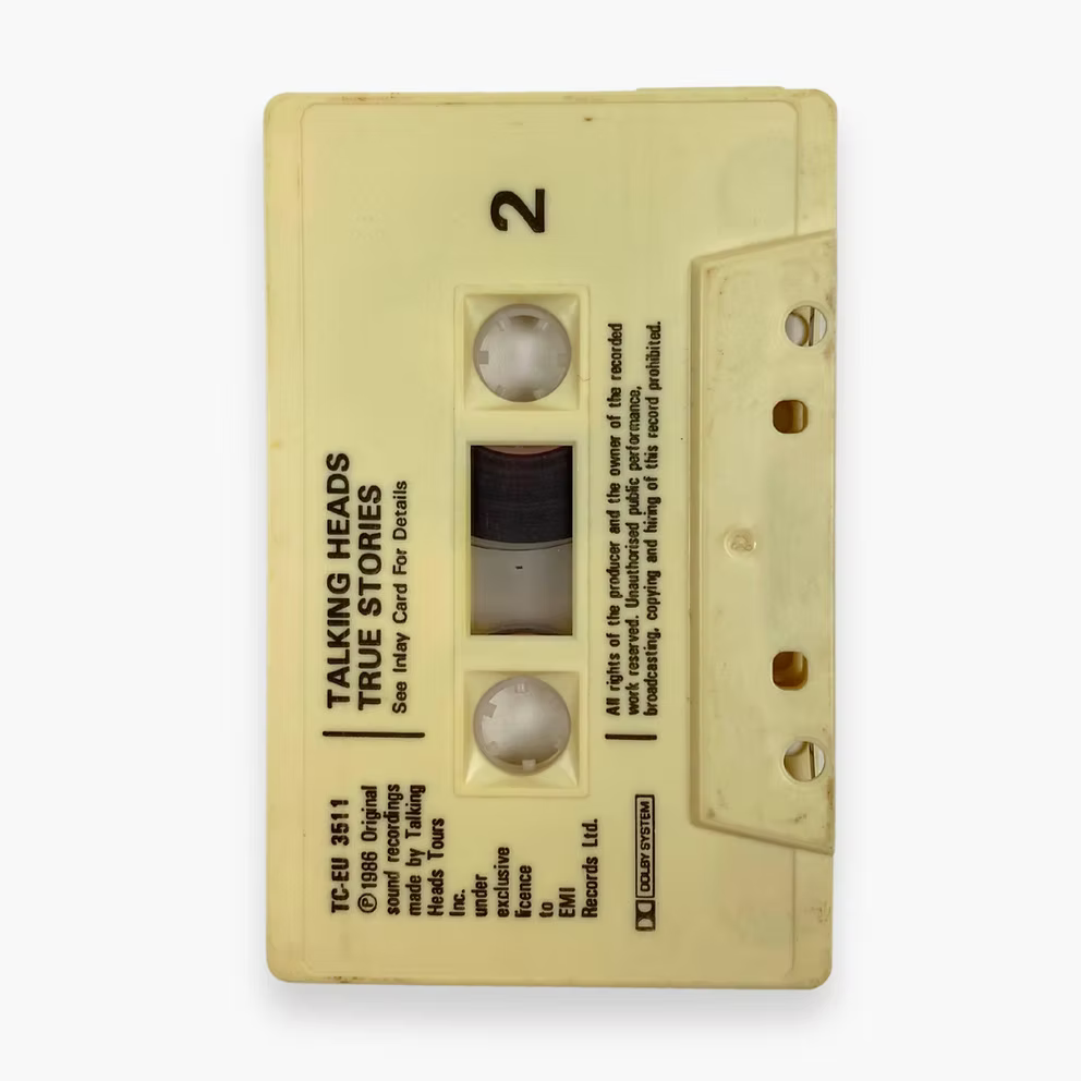 1986 TALKING HEADS "TRUE STORIES" CASSETTE | OS