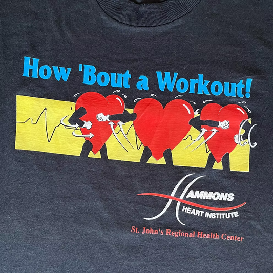 90S HOW 'BOUT A WORKOUT" T-SHIRT | M
