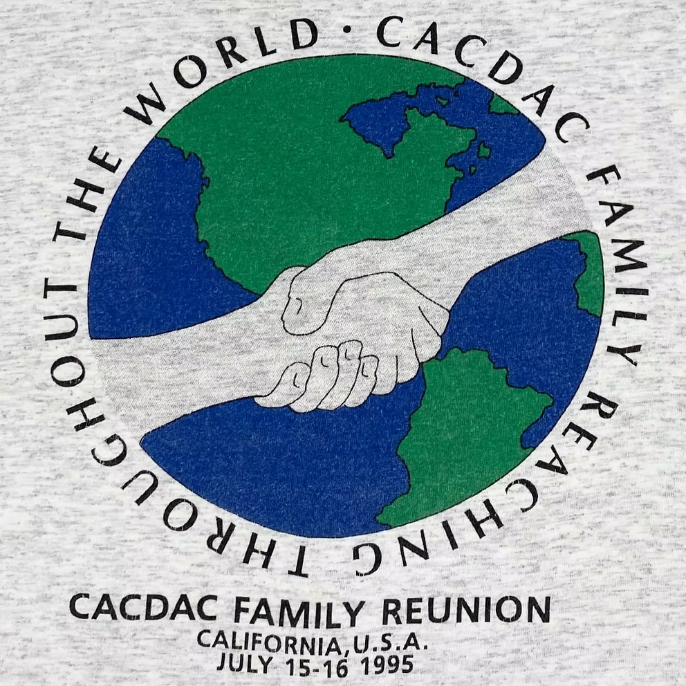 1995 "REACHING THROUGHOUT THE WORLD" T-SHIRT | XL