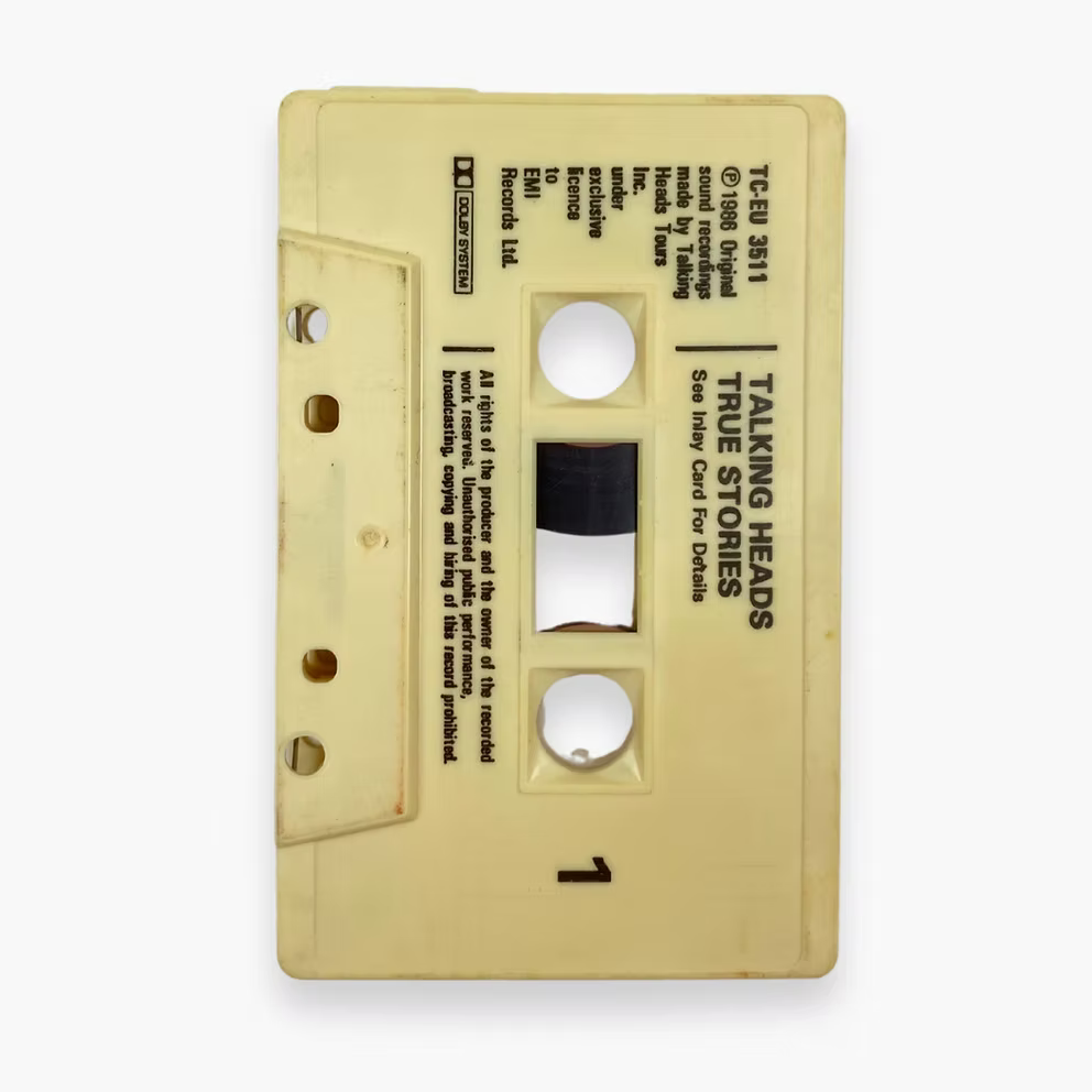 1986 TALKING HEADS "TRUE STORIES" CASSETTE | OS