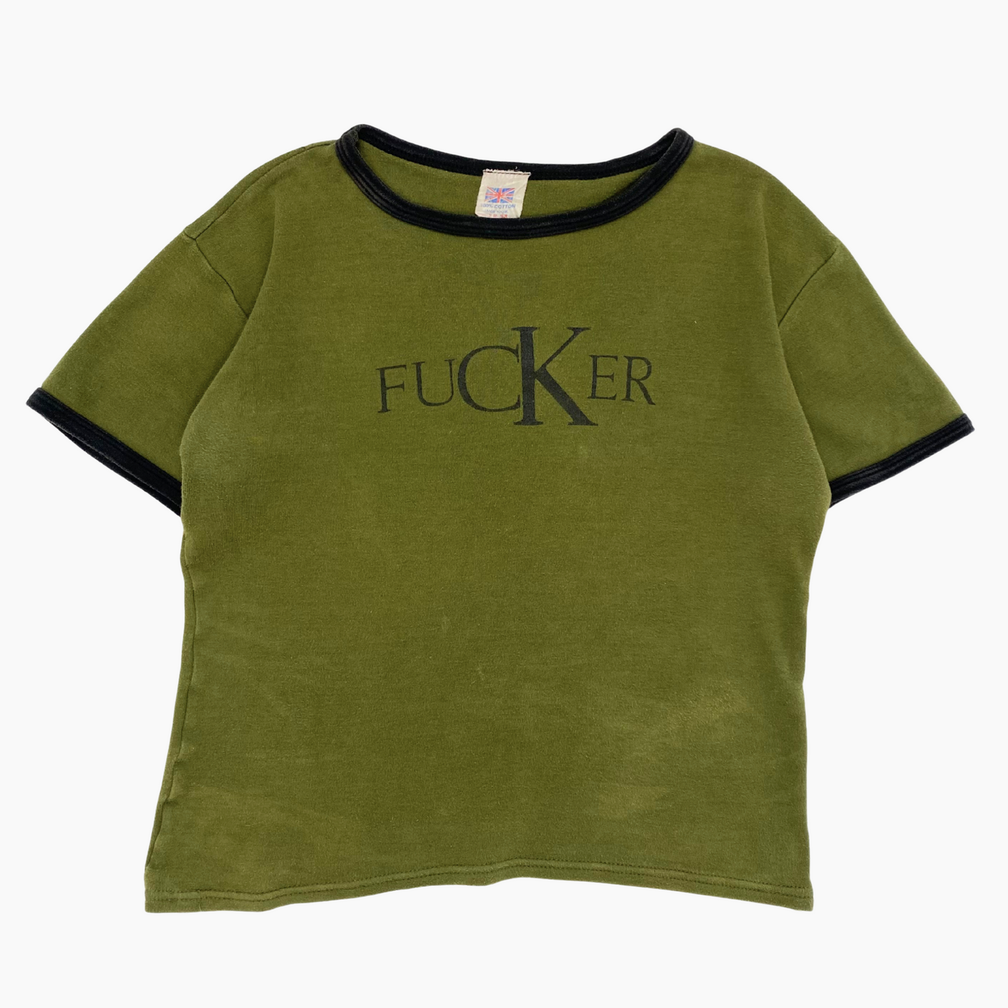 EARLY 00S 'FUCKER' T-SHIRT | S