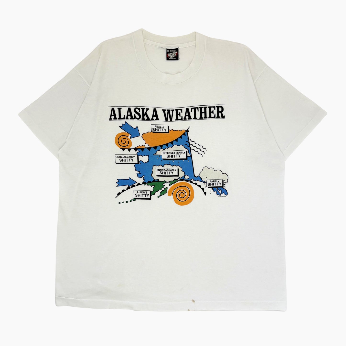 1991 'ALASKA WEATHER' T-SHIRT | XL