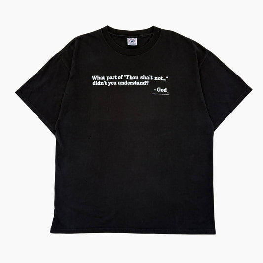 1999 'THOU SHALT NOT' T-SHIRT | XL