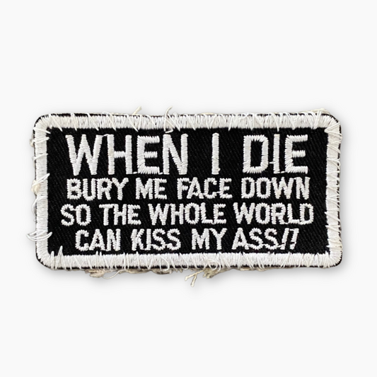 80S 'WHEN I DIE' PATCH