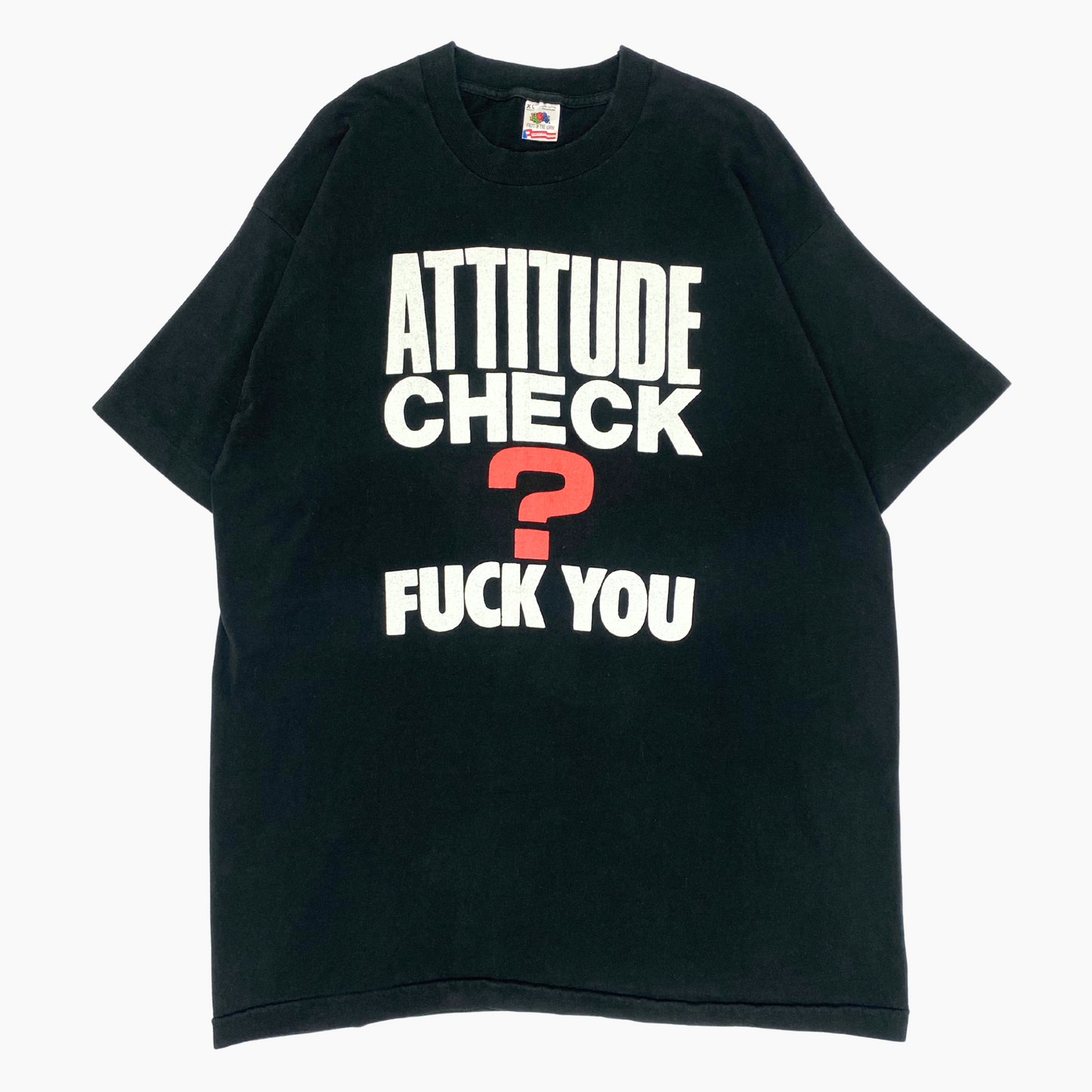 90S 'ATTITUDE CHECK' T-SHIRT | XL