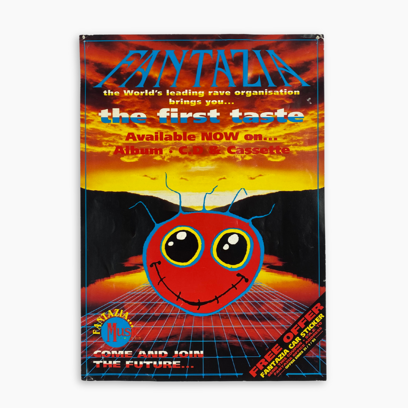 1992 FANTAZIA RAVE POSTER – BlueBoy Store