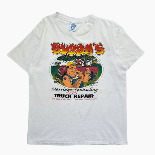 1995 'BUBBA'S MARRIAGE COUNSELING & TRUCK REPAIR' T-SHIRT | L
