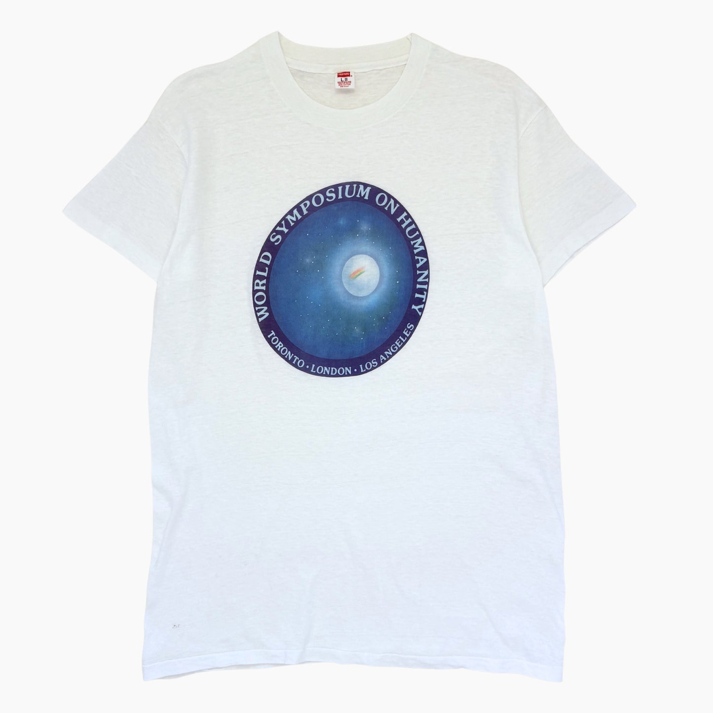 70S 'WORLD SYMPOSIUM ON HUMANITY' T-SHIRT | L