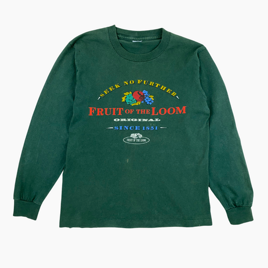 90S FRUIT OF THE LOOM "SEEK NO FURTHER" LONG SLEEVE | M