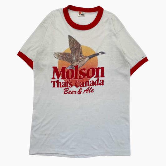 80S 'MOLSON CANADA BEER & ALE' T-SHIRT | L