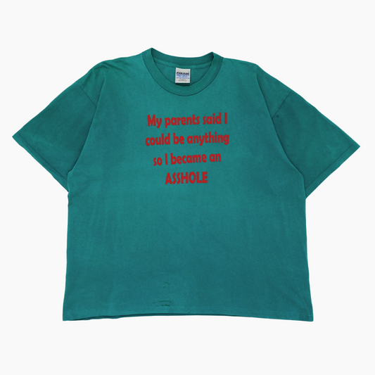 MID 90S 'I BECAME AN ARSEHOLE' T-SHIRT | XL