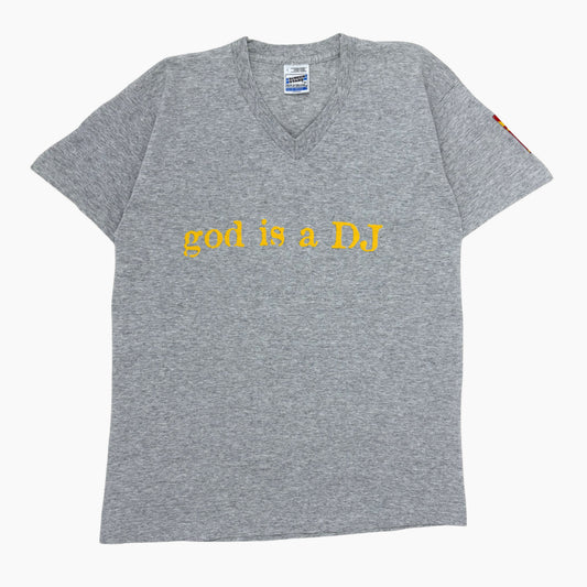LATE 90S FAITHLESS "GOD IS A DJ" T-SHIRT | L