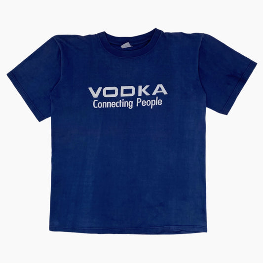 EARLY 00S "VODKA CONNECTING PEOPLE" T-SHIRT | L