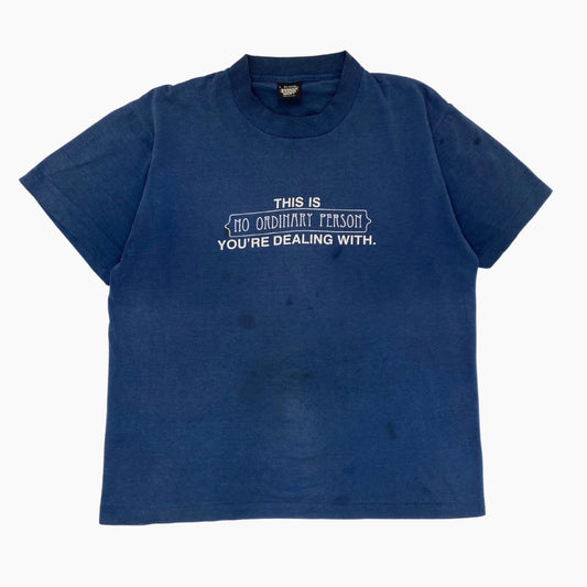 80S" THIS IS NO ORDINARY PERSON" T-SHIRT | L