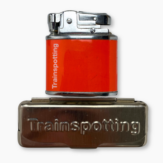 1996 TRAINSPOTTING LIGHTER + PAPER CASE