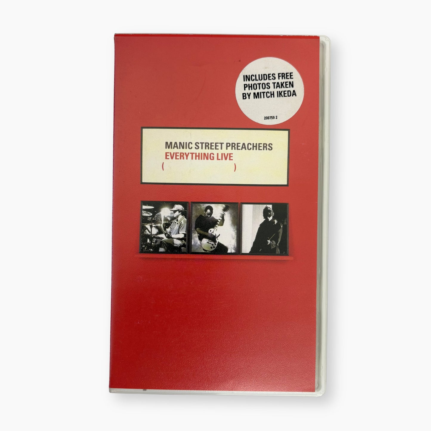 1997 MANIC STREET PREACHERS 'EVERYTHING LIVE' VHS