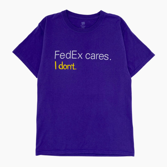 BLUEBOY X KNEDLO ZELO WEAR "FEDEX CARES I DONT" T-SHIRT | S