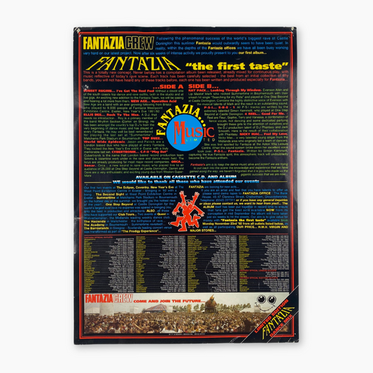 1992 FANTAZIA RAVE POSTER