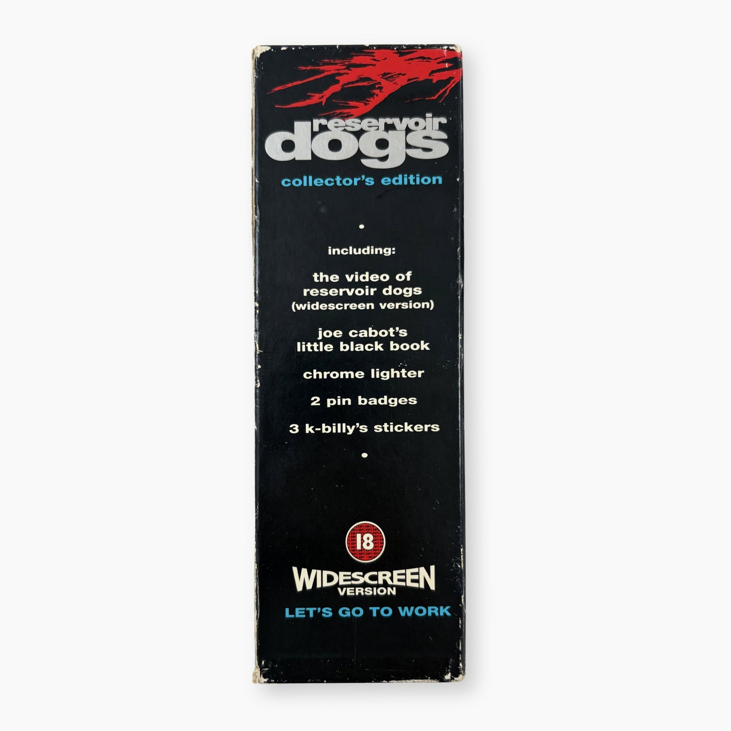 1995 RESERVOIR DOGS COLLECTORS EDITION VHS