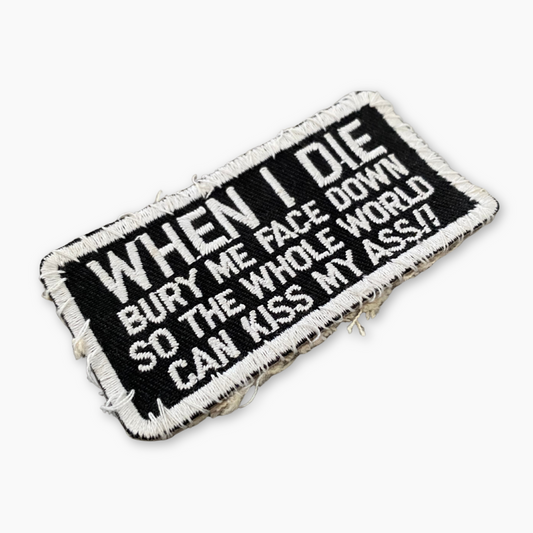 80S 'WHEN I DIE' PATCH