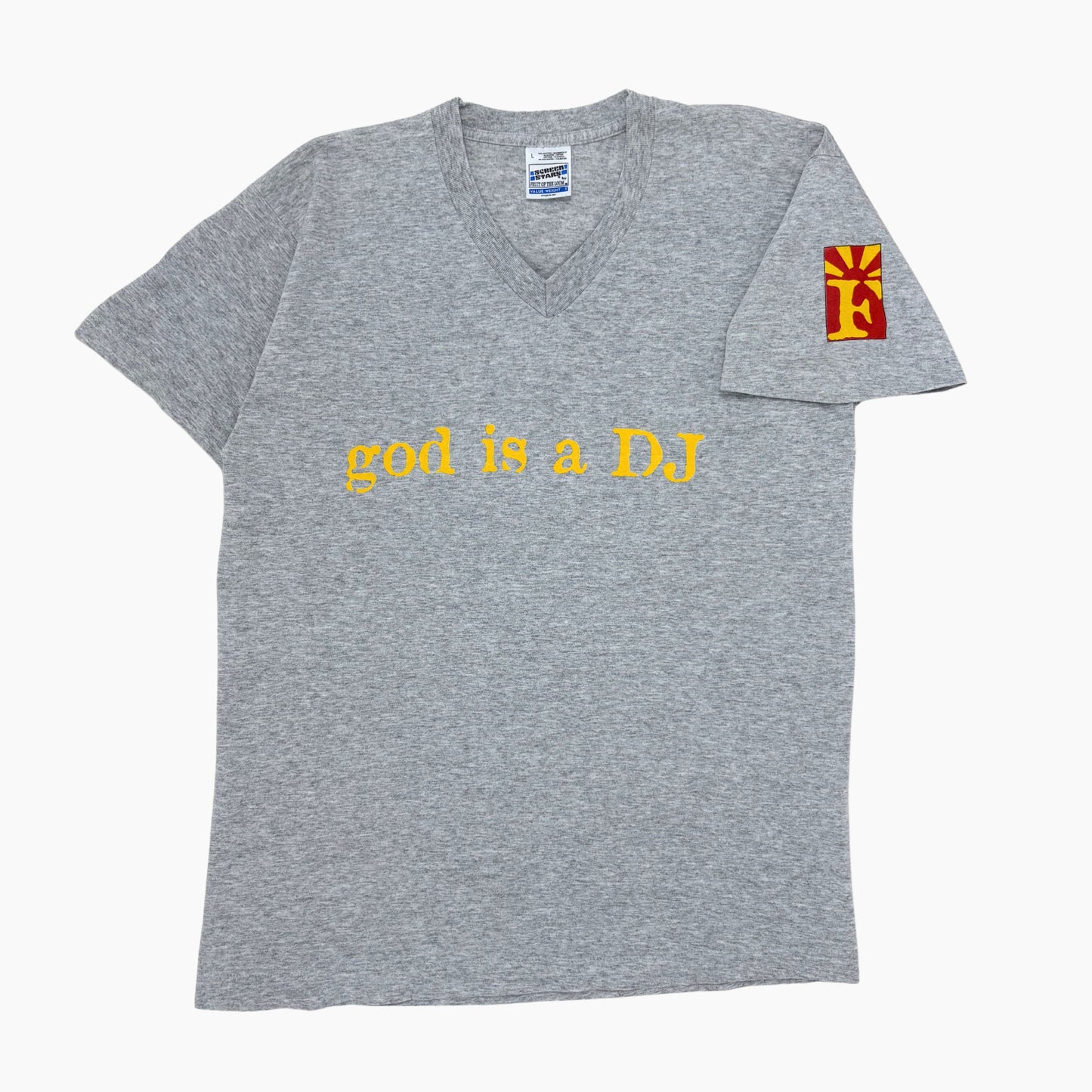 LATE 90S FAITHLESS "GOD IS A DJ" T-SHIRT | L