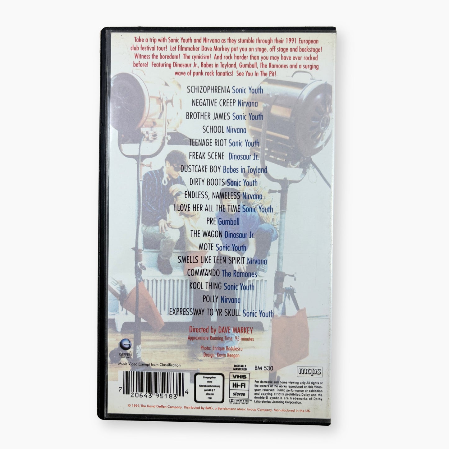 1991 SONIC YOUTH 'THE YEAR PUNK BROKE' VHS
