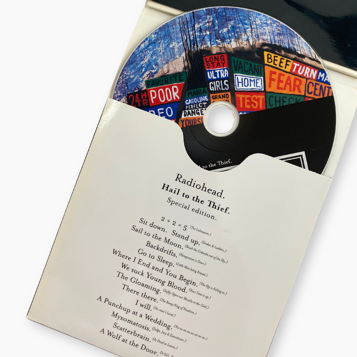 2003 RADIOHEAD HAIL TO THE THIEF CD LIMITED UK EDITION MAP