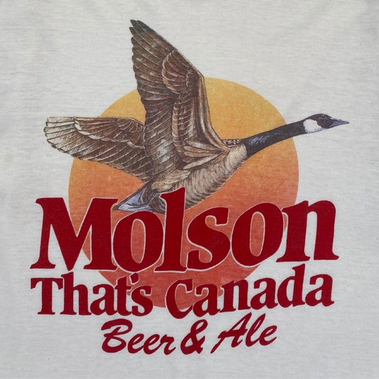 80S 'MOLSON CANADA BEER & ALE' T-SHIRT | L