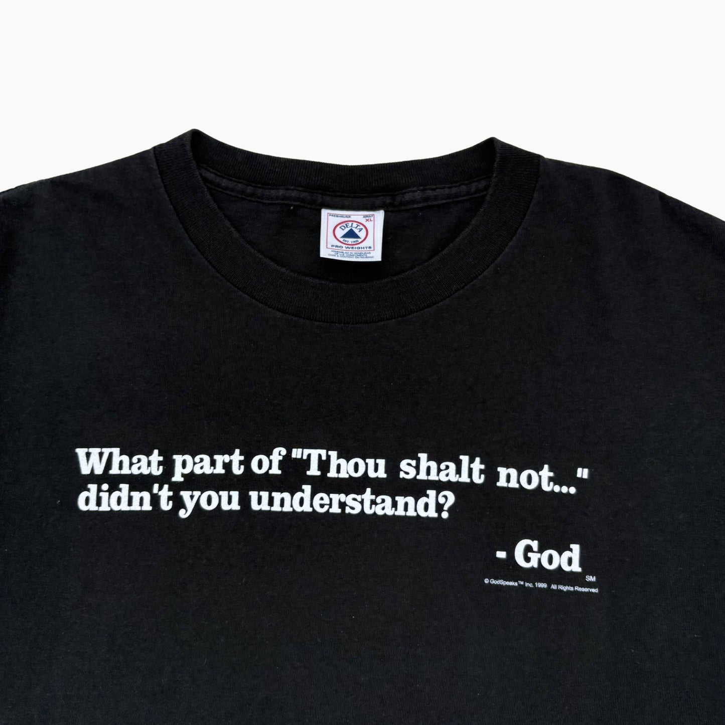 1999 'THOU SHALT NOT' T-SHIRT | XL