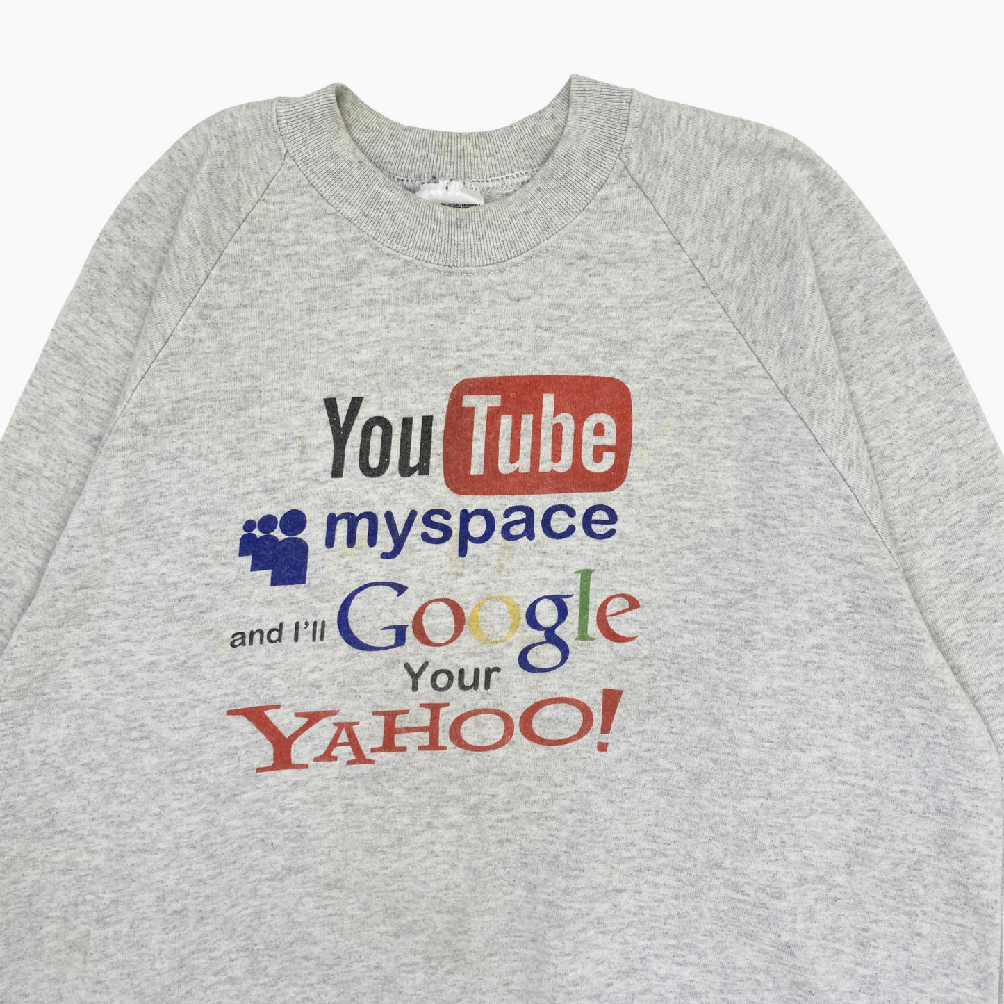 EARLY 2000S 'I'LL GOOGLE YOUR YAHOO' SWEATER | L