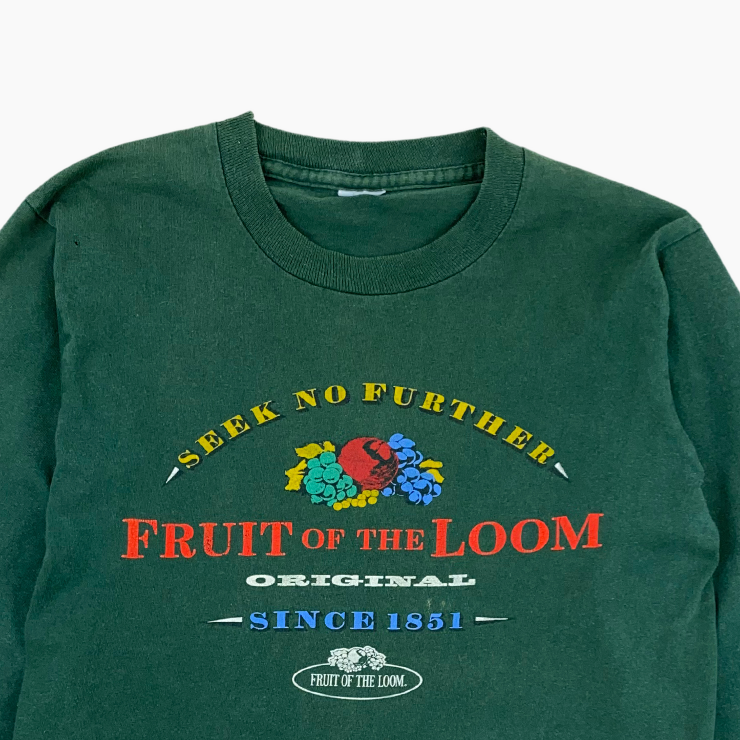 90S FRUIT OF THE LOOM "SEEK NO FURTHER" LONG SLEEVE | M