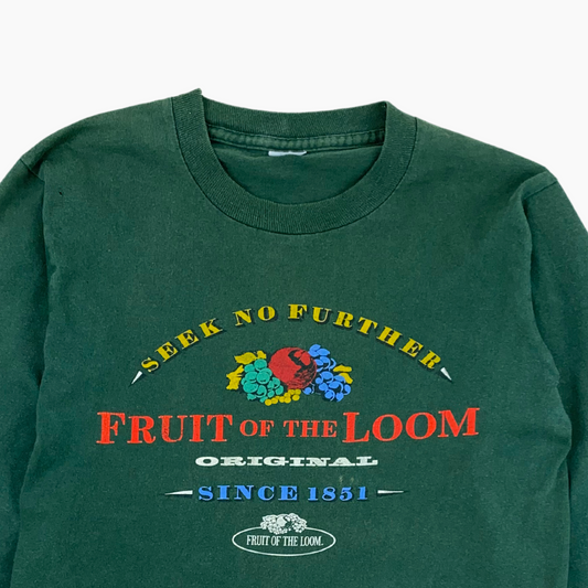 90S FRUIT OF THE LOOM "SEEK NO FURTHER" LONG SLEEVE | M