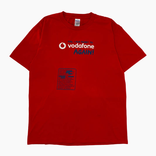 BLUEBOY X KNEDLO ZELO WEAR "FML I OWE MONEY TO VODAFONE AGAIN" T-SHIRT | L