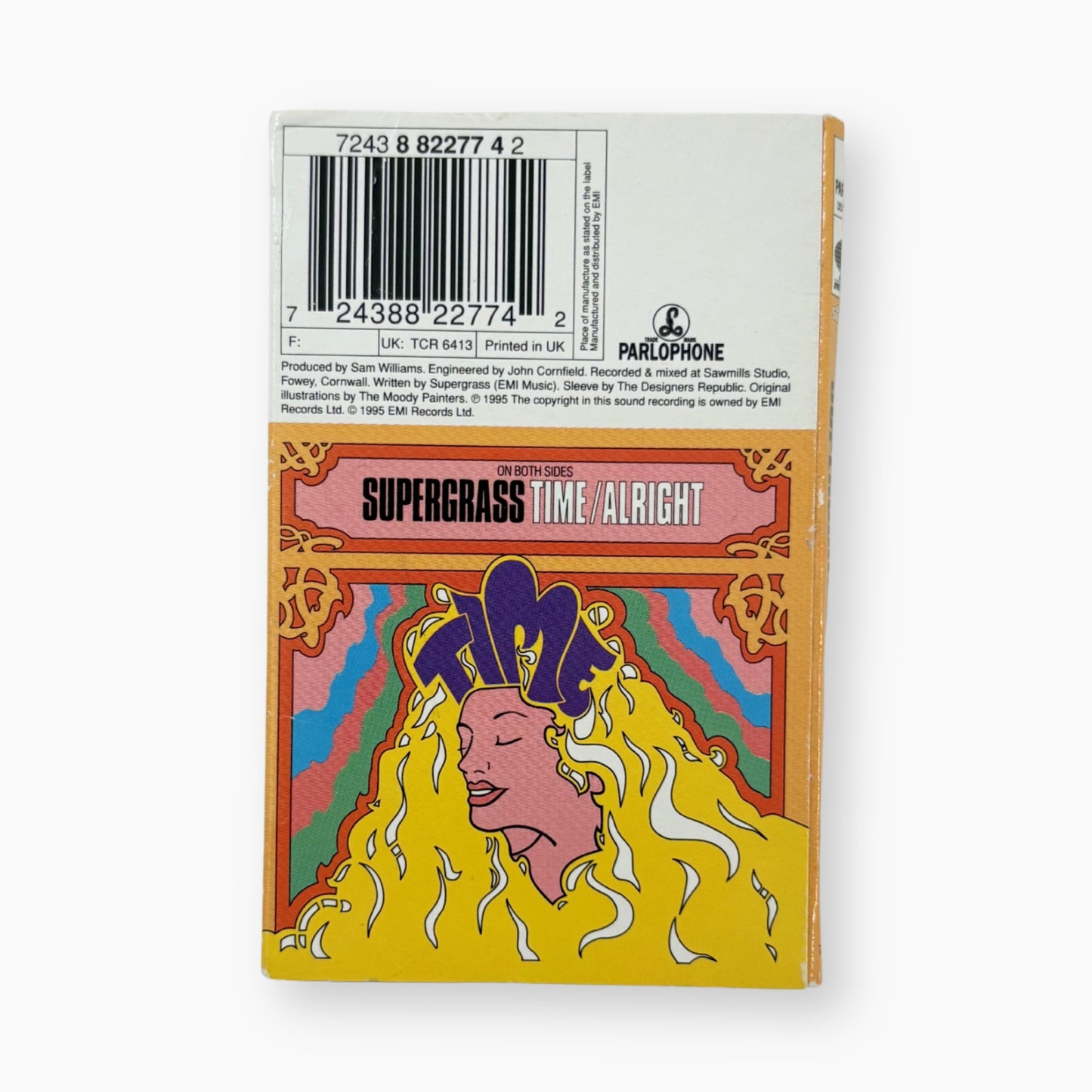 1995 SUPERGRASS 'ALRIGHT/TIME' CASSETTE